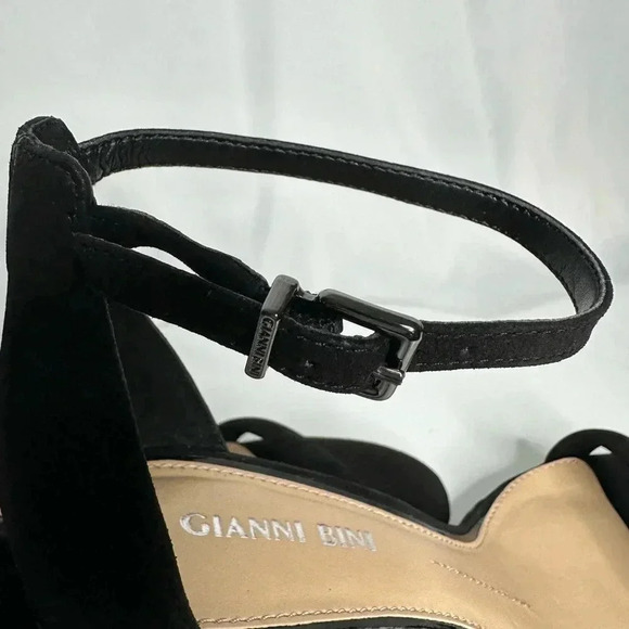 Gianni Bini Black Women's Wedge Heels (SH83) - Picture 10 of 13